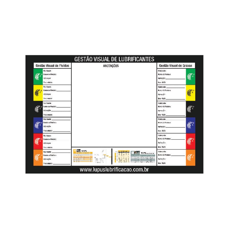 Placa de Identificação Visual Lupus 0011 em PVC