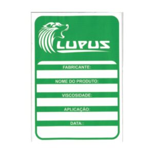Adesivo para Identificação Grande Lupus 0101 Verde