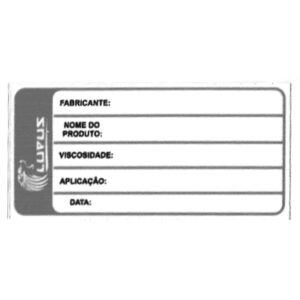 Adesivo para Identificação Pequeno Lupus 0125 Preto