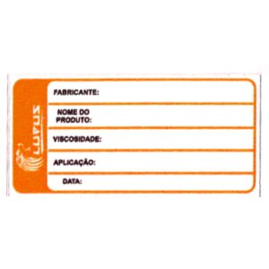 Adesivo para Identificação Pequeno Lupus 0126 Laranja