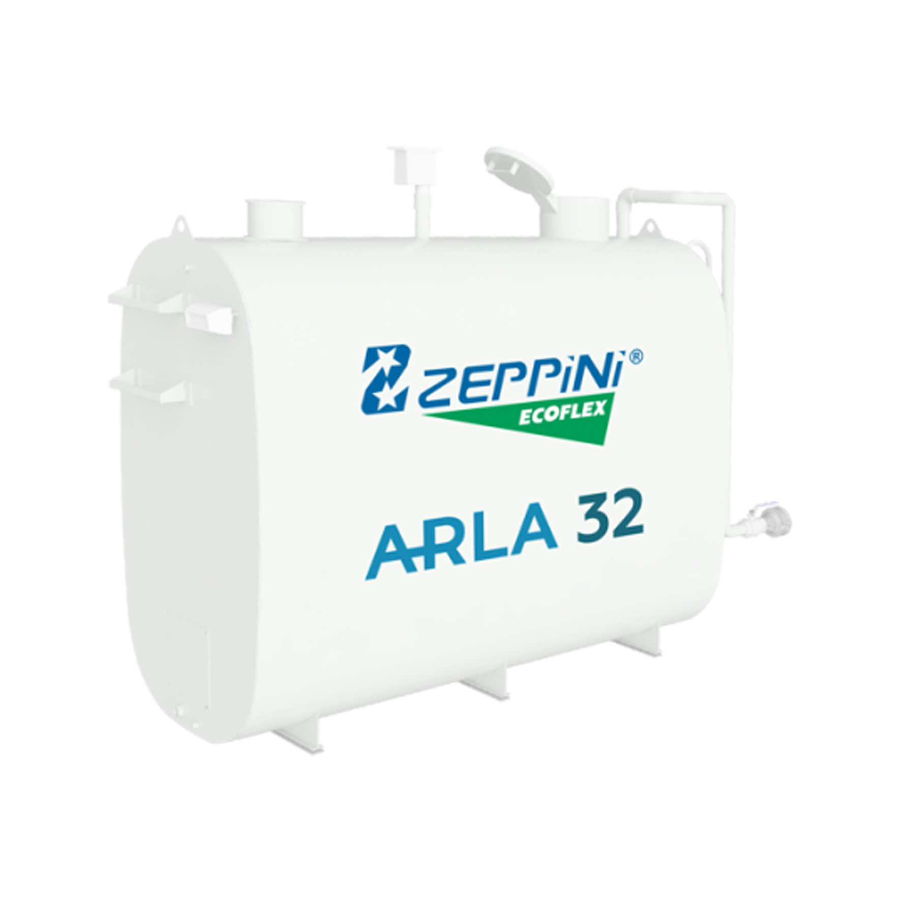 Tanque para Armazenamento Aéreo de Arla 32 Zeppini com Capacidade de 3000 Litros e Indicador de Nível Digital