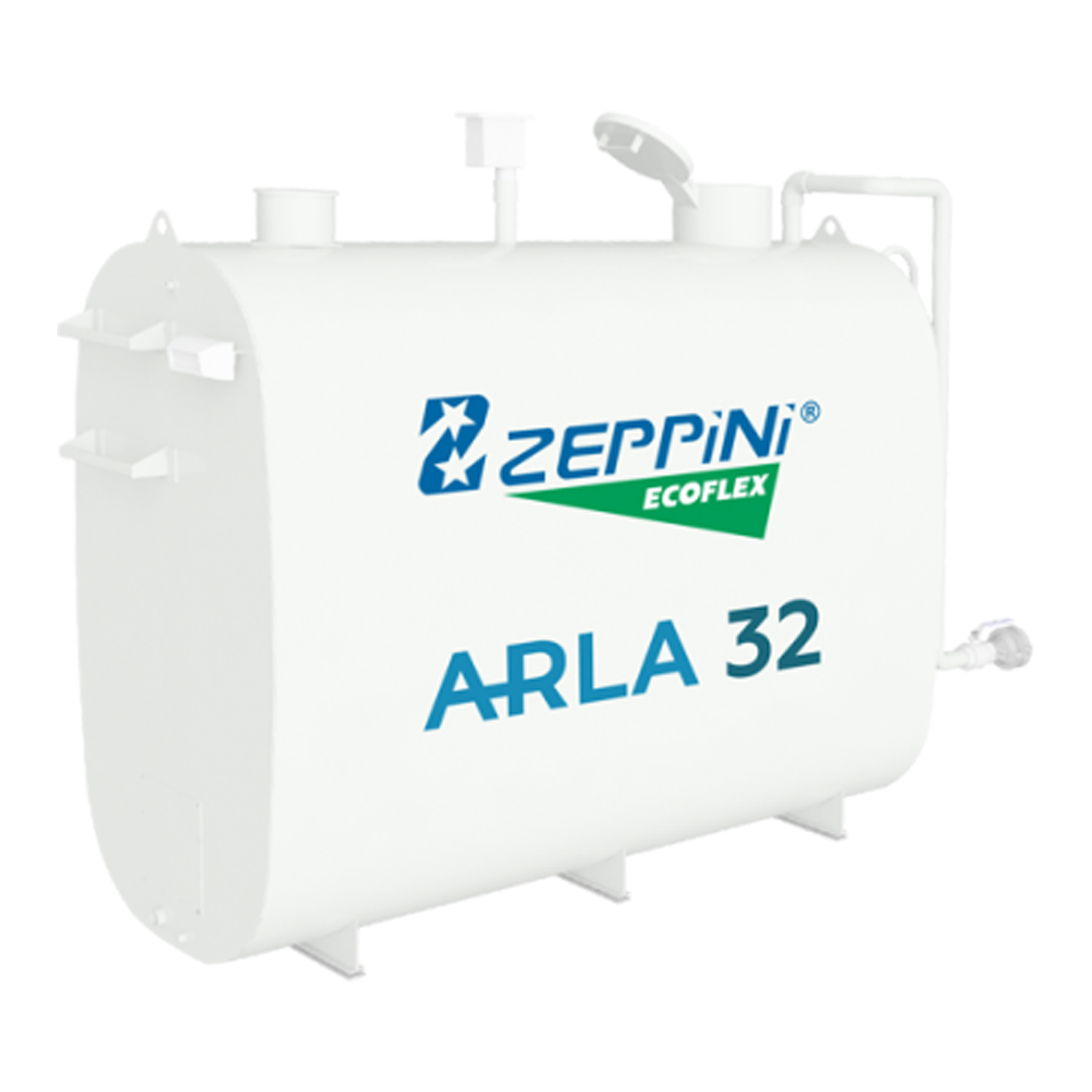 Tanque para Armazenamento Aéreo de Arla 32 Zeppini com Capacidade de 5000 Litros e Indicador de Nível Analógico