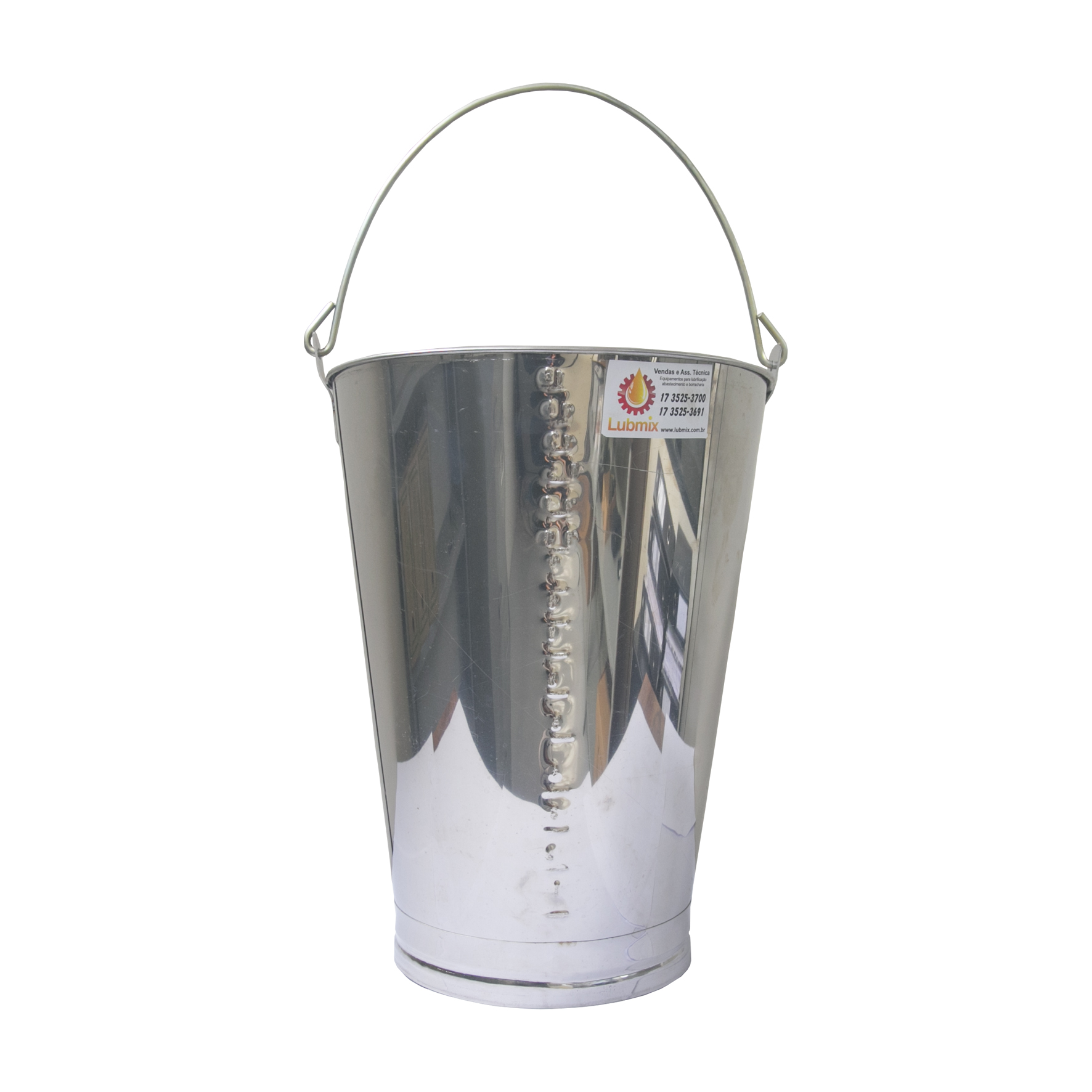 Balde Graduado INOX Lubmix 2044 Capacidade 15 Litros - Imagem 2