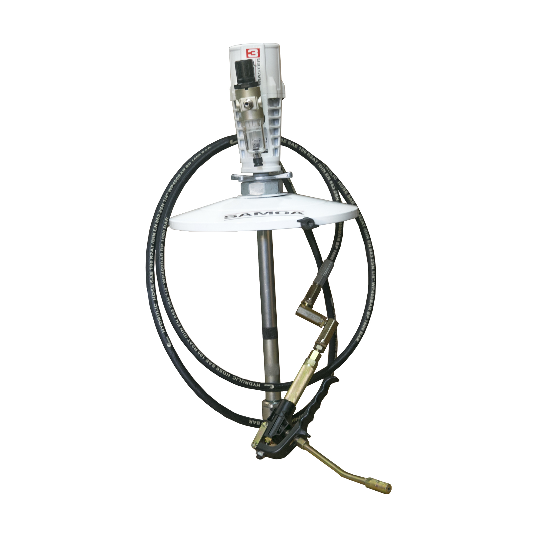 Engraxadeira Pneumática para Graxa Samoa MLP-9034-ENGRA com Carrinho Adaptável a Reservatório de 20 Kg 600GPM - Imagem 4