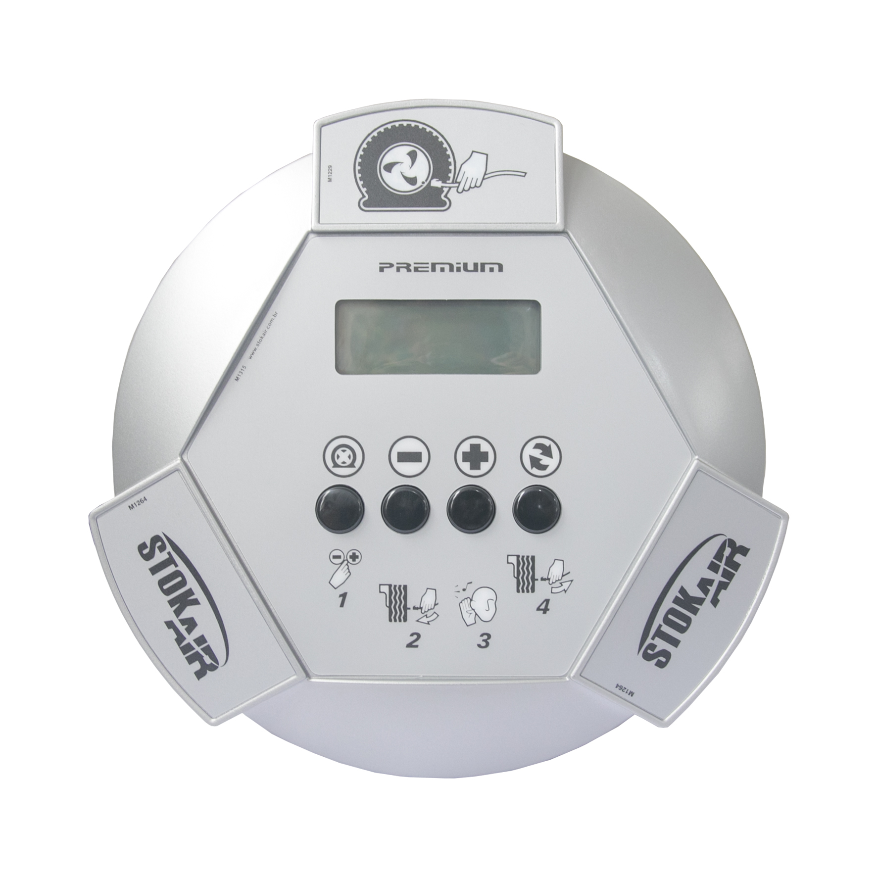 Calibrador de Pneus Digital Premium StokAir 909 - 220V 60 Hz