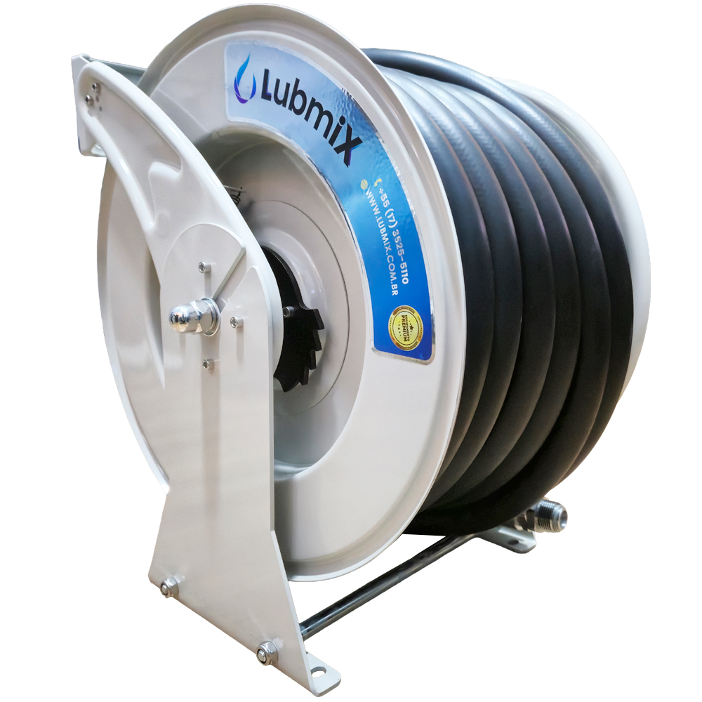 Carretel Automático para Combustíveis 10m - Mangueira 1 Pol. (Diesel, Gasolina, Etanol) - Lubmix MIX-1956110M