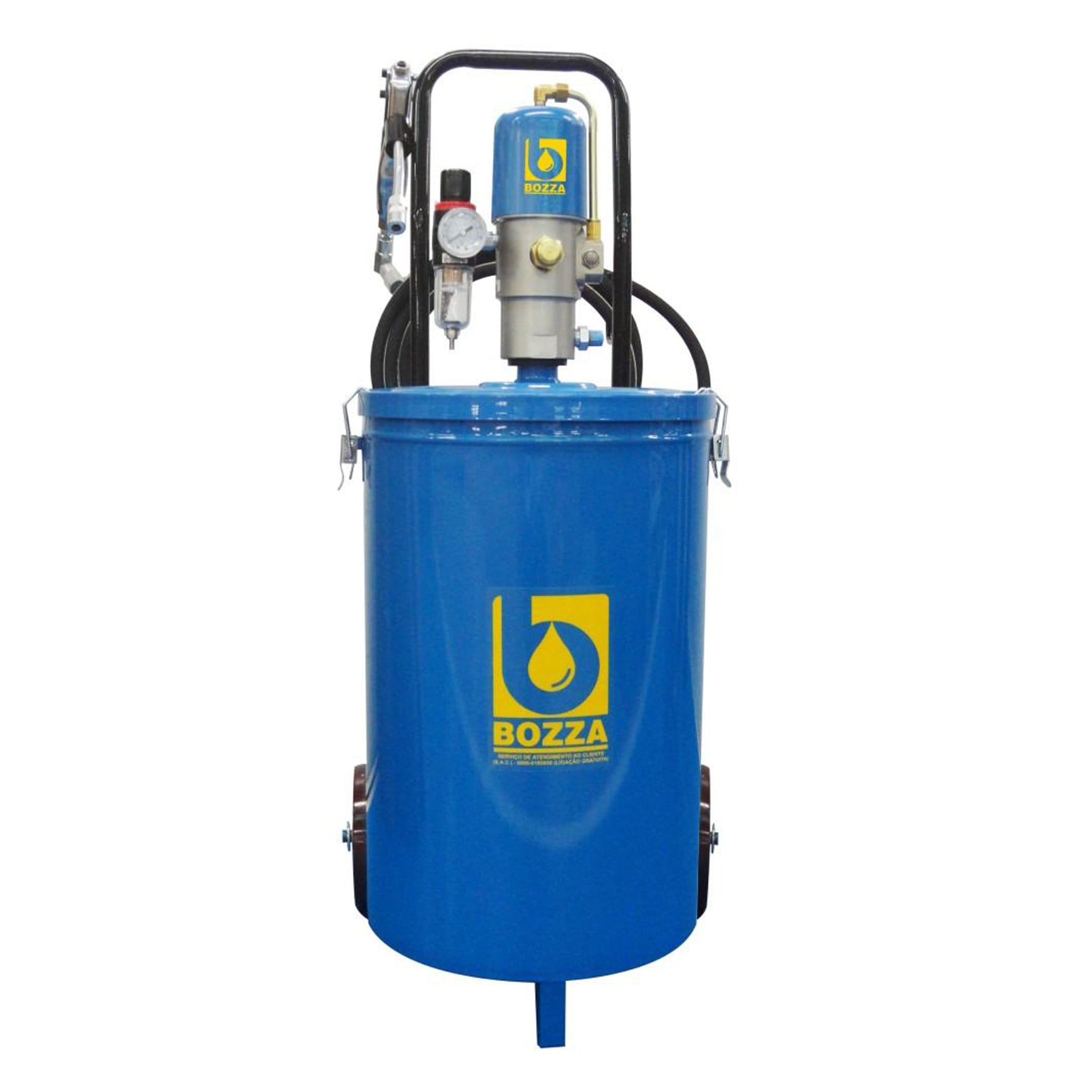 Propulsora Pneumática para Graxa Bozza 11020-G2 com Reservatório de 30KG