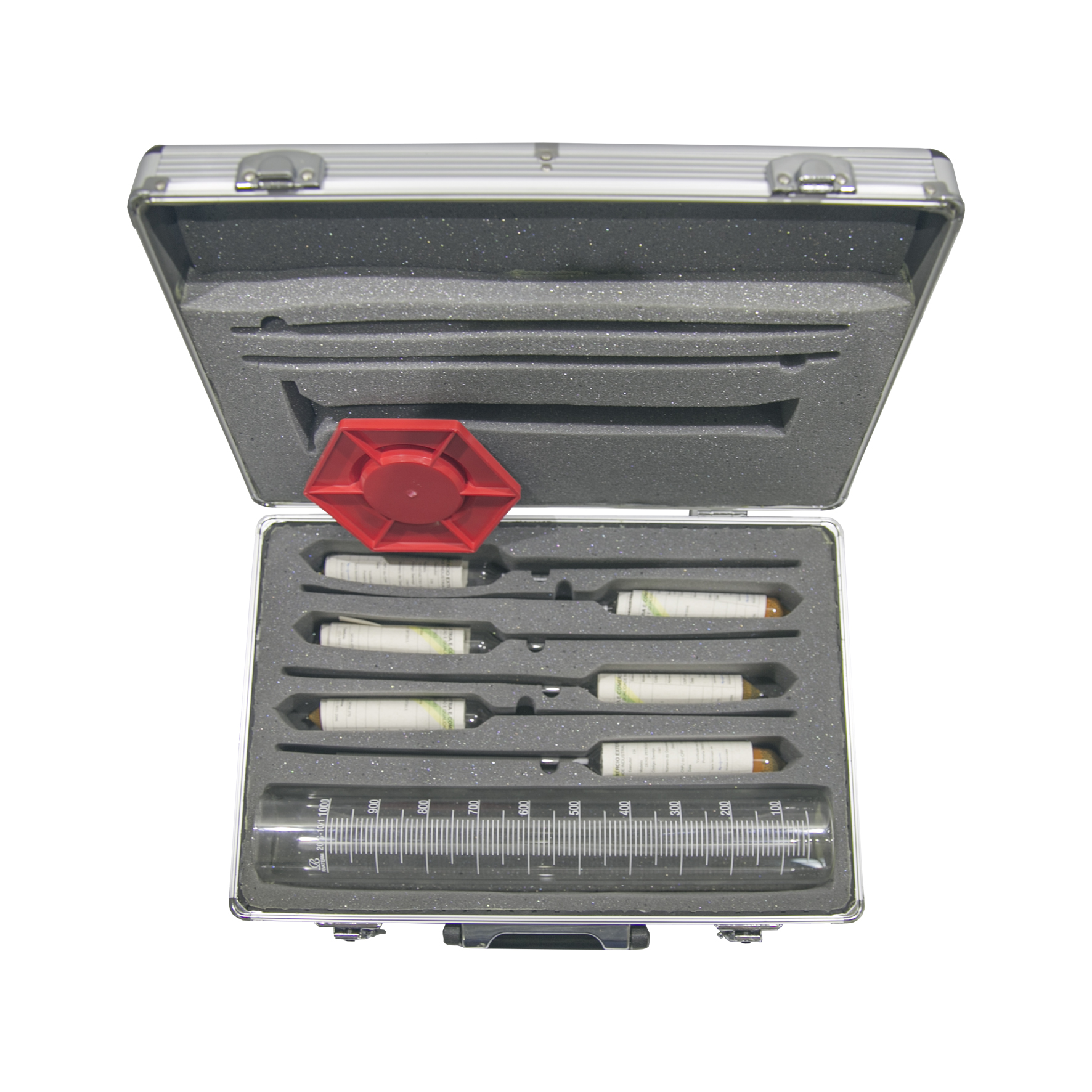 Maleta Kit para Controle de Qualidade do Combustível Lubmix MFF-501C com Proveta de 100 ml - Imagem 2
