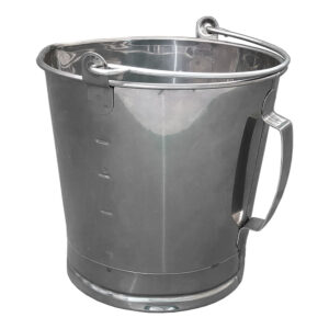 Balde Graduado INOX com bico Lubmix MIX-BG5B Capacidade 5 Litros