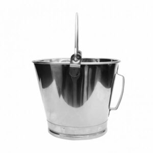Balde Graduado em Aço Inox Lupus 2043W Capacidade 5 Litros
