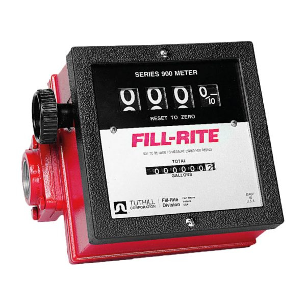 Medidor Mecânico à Prova de Explosão para Diesel Gasolina e Querosene Fill-Rite 2100A-MG de 4 Dígitos 151LPM 1-1-2 Polegadas NPT