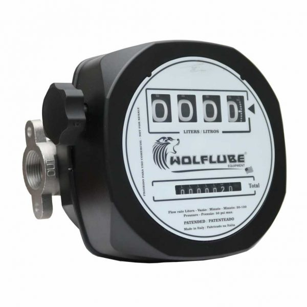 Medidor Mecânico para Diesel Wolflube MLP-2100W-4DG 04 Dígitos com Visor Giratório