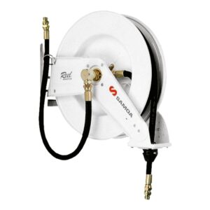 Carretel Automático Samoa 3002 Base Simples Água para 12 metros Mangueira 1/2 Polegadas 1100PSI
