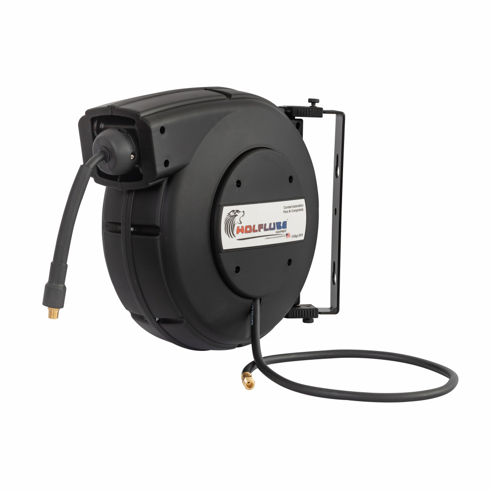 Carretel Automático Blindado Wolflube MLP-3018 com 15 metros de Mangueira