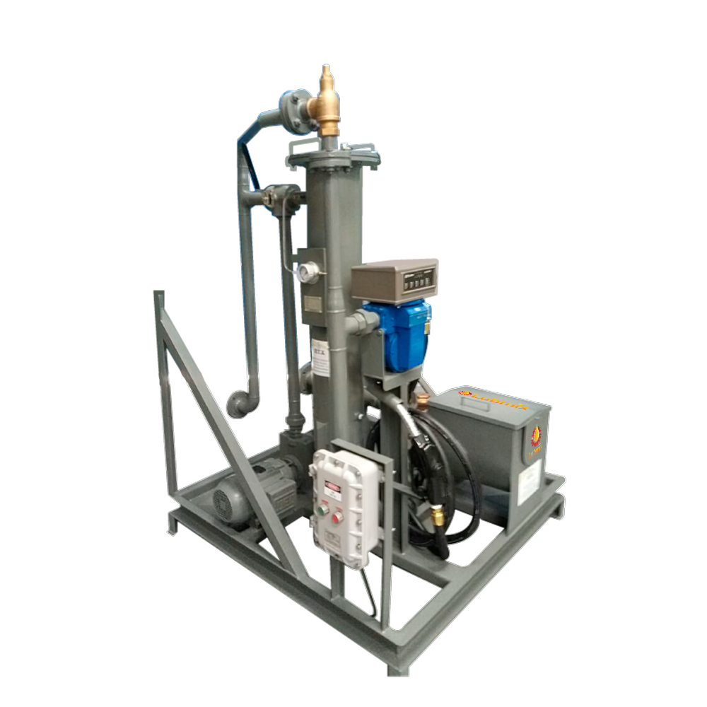 Sistema para Descarga e Abastecimento de Combustíveis Lubmix MIX-SKID30-150 com Vazão de 150 LPM