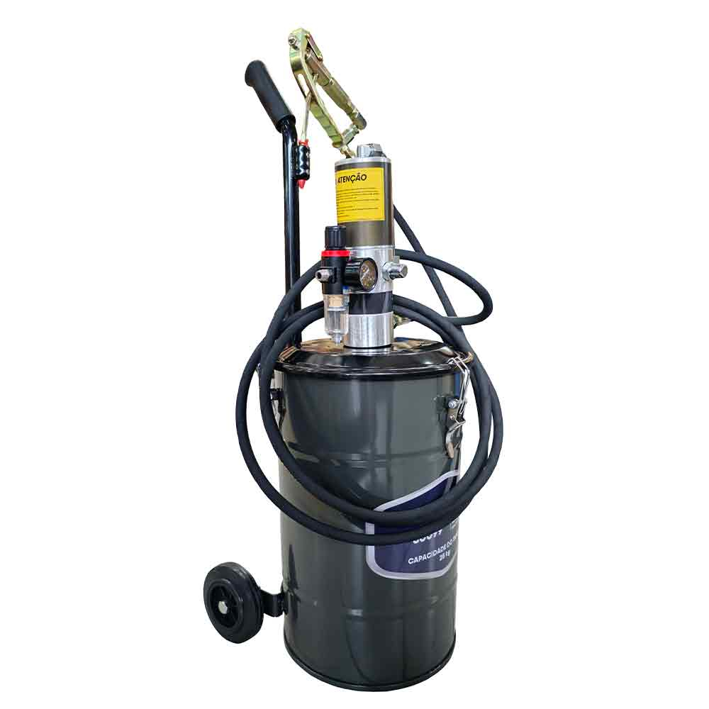 Propulsora Pneumática de Alta Pressão com Reservatório de 25kg e Comando para Graxa MIX-50099
