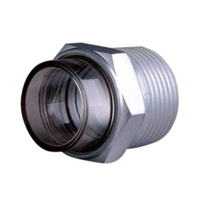 Visor de Nível 3D em Aço Trico MIX-34201 com Lente Termoplástico 3/4 Polegada NPT