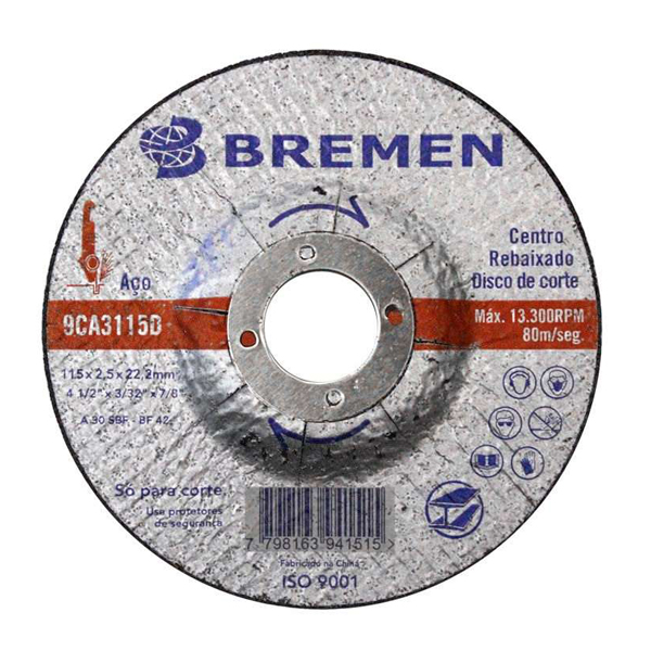 Disco de Corte 2 Telas 6686 Bremen de 7 Polegadas