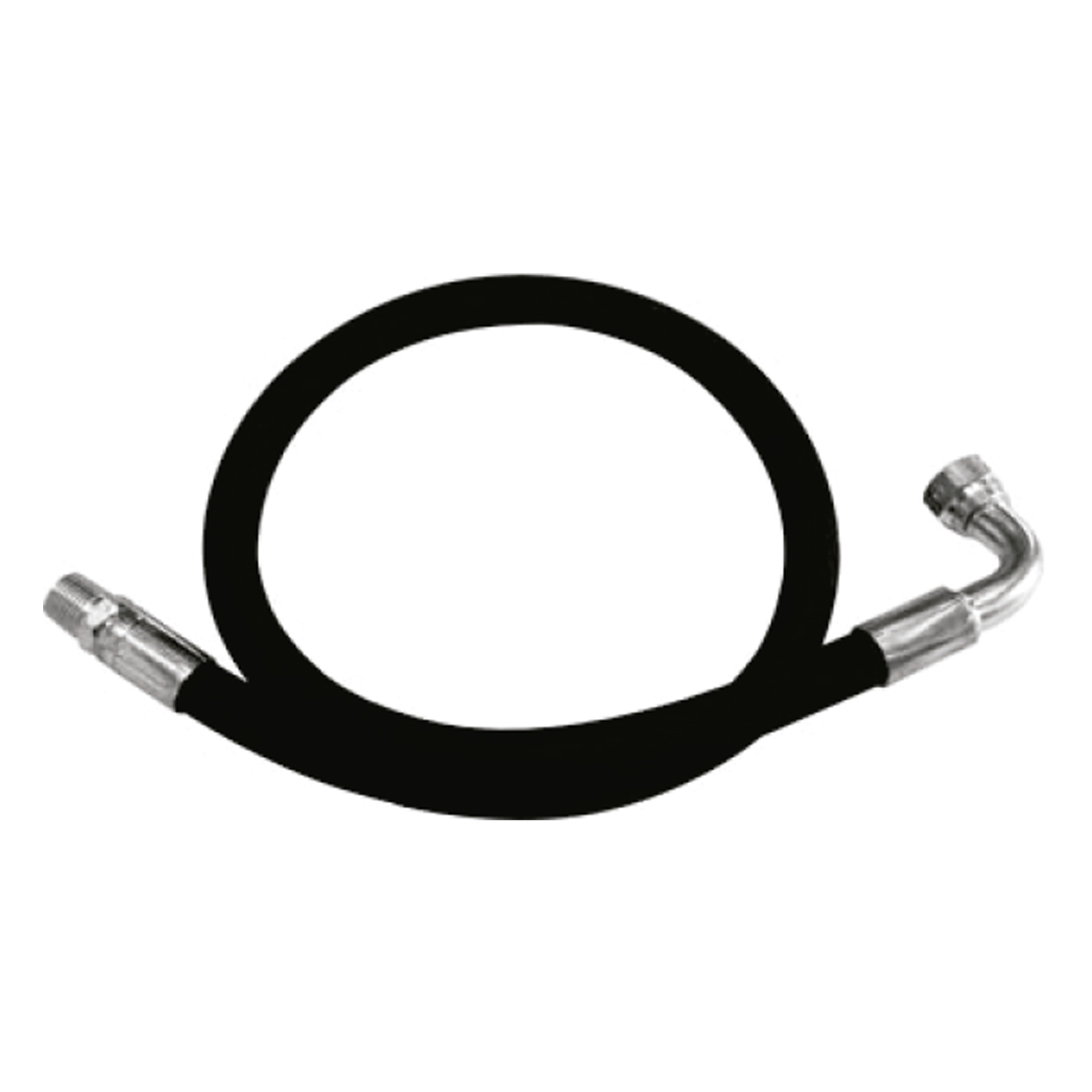 Mangote Hidráulico Completo Lupus 8106-C 2 Metros com Terminais 1-2 Polegadas NPT e 3-4 Polegadas UNF Giratório Curvo