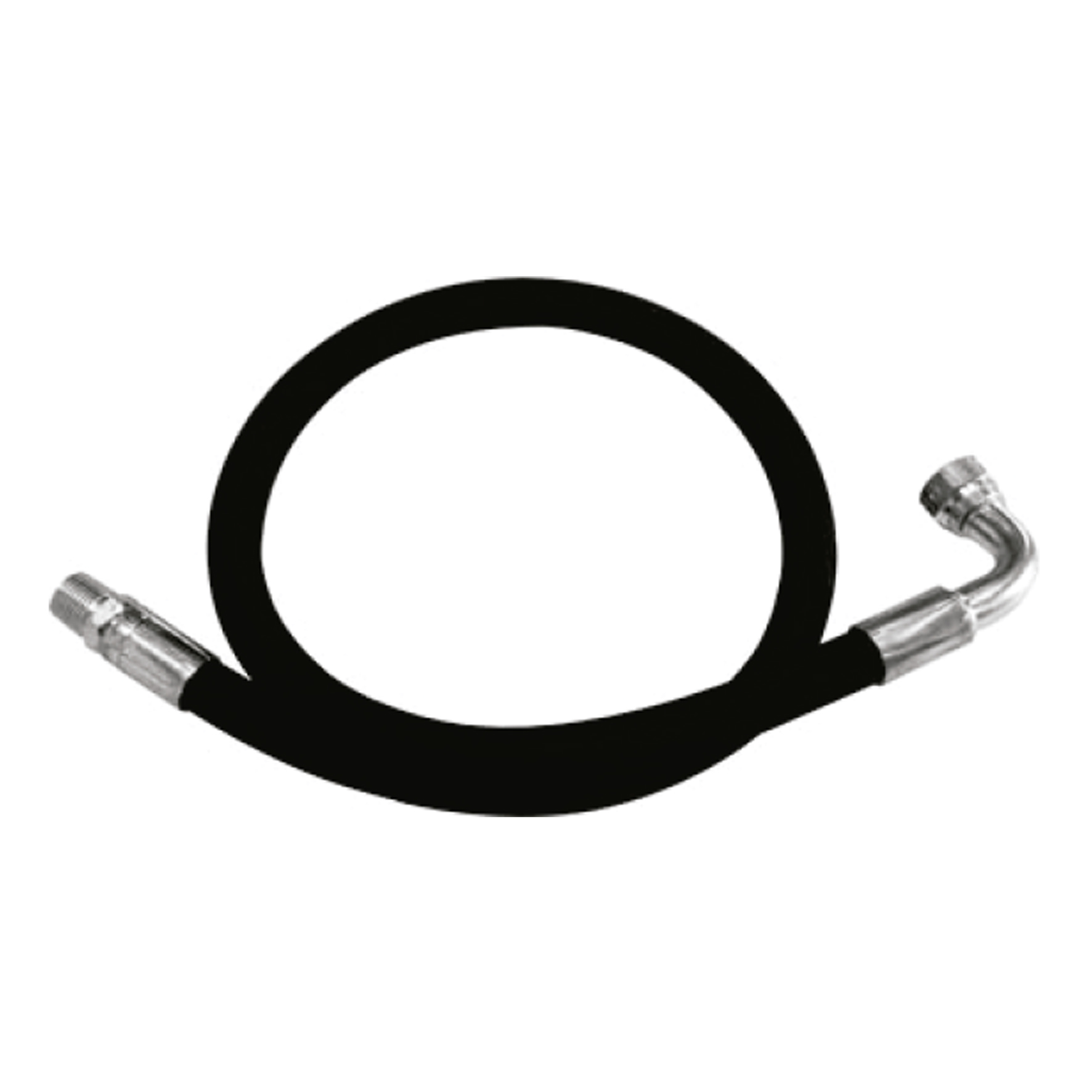 Mangote Hidráulico Completo Lupus 8108-C 1-5 Metros com Terminais 1-2 Polegadas NPT e 1-2 Polegadas NPT Giratório Curvo