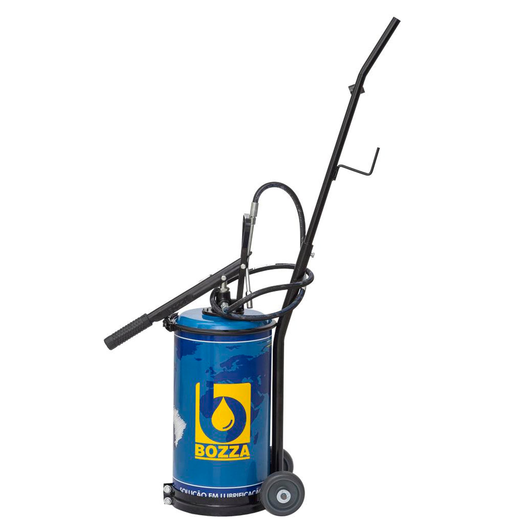 Bomba Manual de Graxa Bozza MBZ-8620-G2 com Reservatório de 14Kg e Carrinho