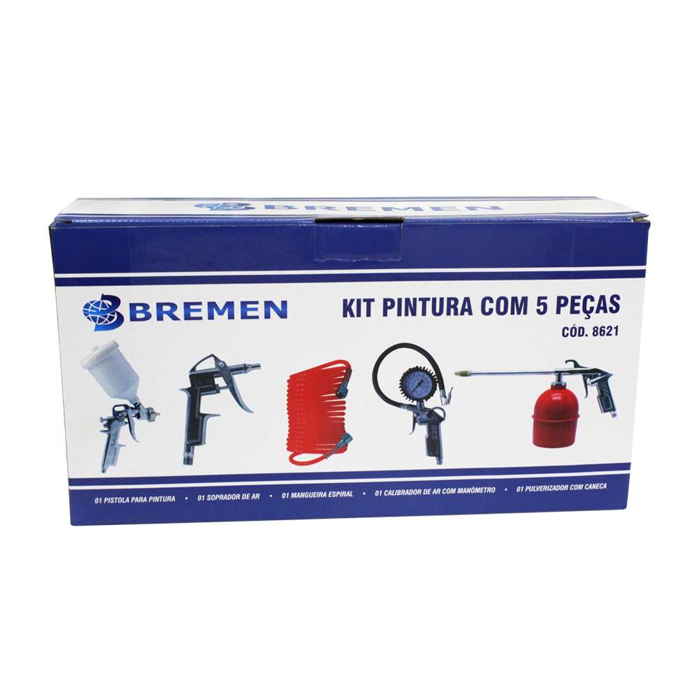 Kit Pintura 5 Peças Bremen 8621 Rosca 1-4Pol NPT - Imagem 7