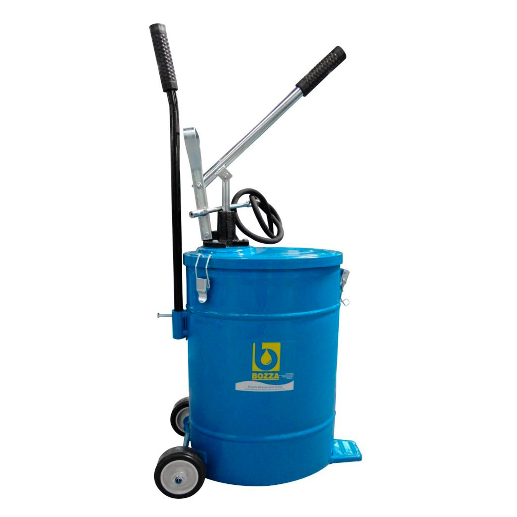 Bomba Manual para Graxa Bozza MBZ-8622 com Reservatório 20KG e Carrinho