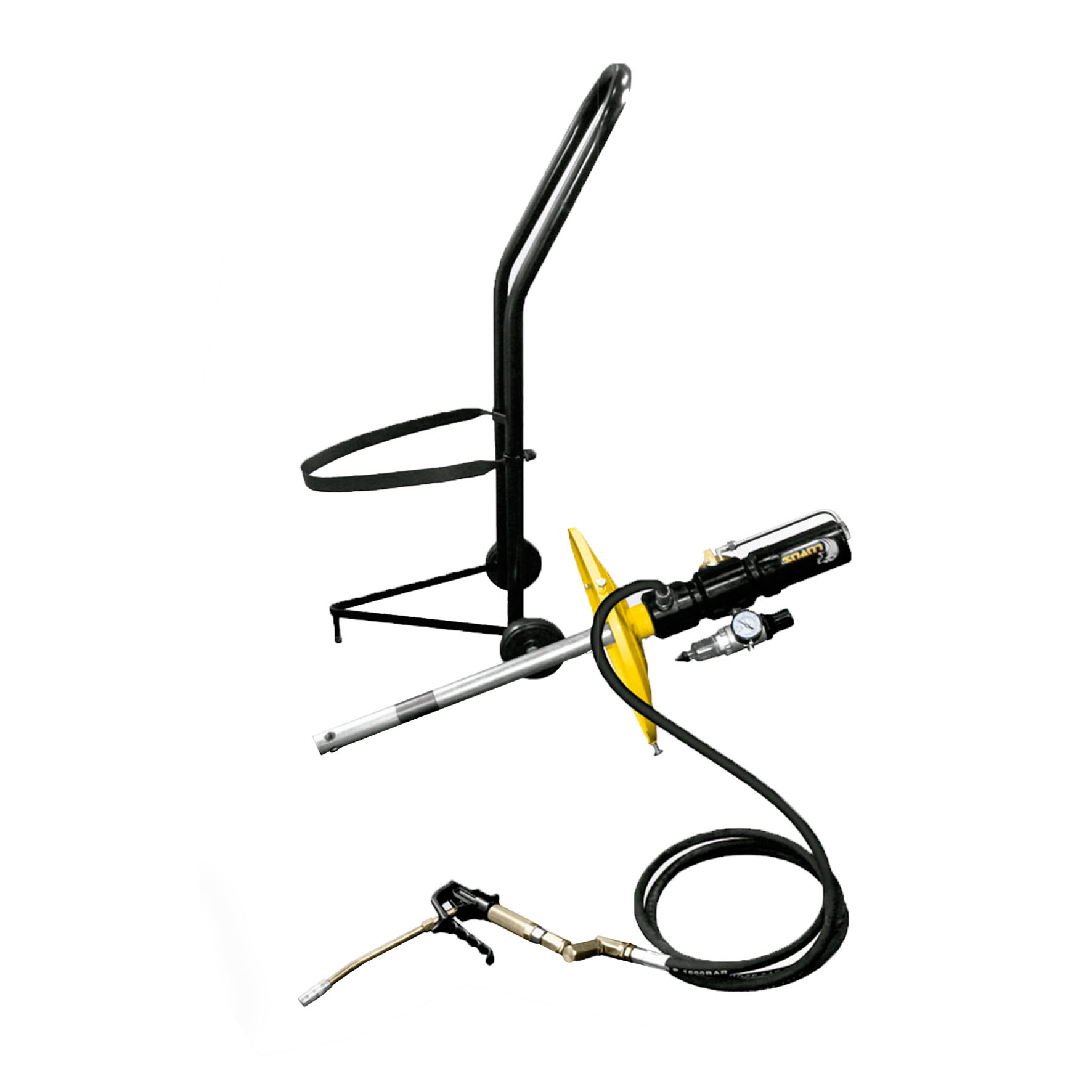 Engraxadeira Pneumática para Graxa Lupus MLP-9020-G7-ENGRA com Carrinho Adaptável a Reservatório de 20 Kg 1600GPM