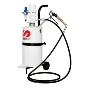 Propulsora Pneumática para Graxa Samoa MLP-9029 com Carrinho e Reservatório de 15 Kg 600GPM