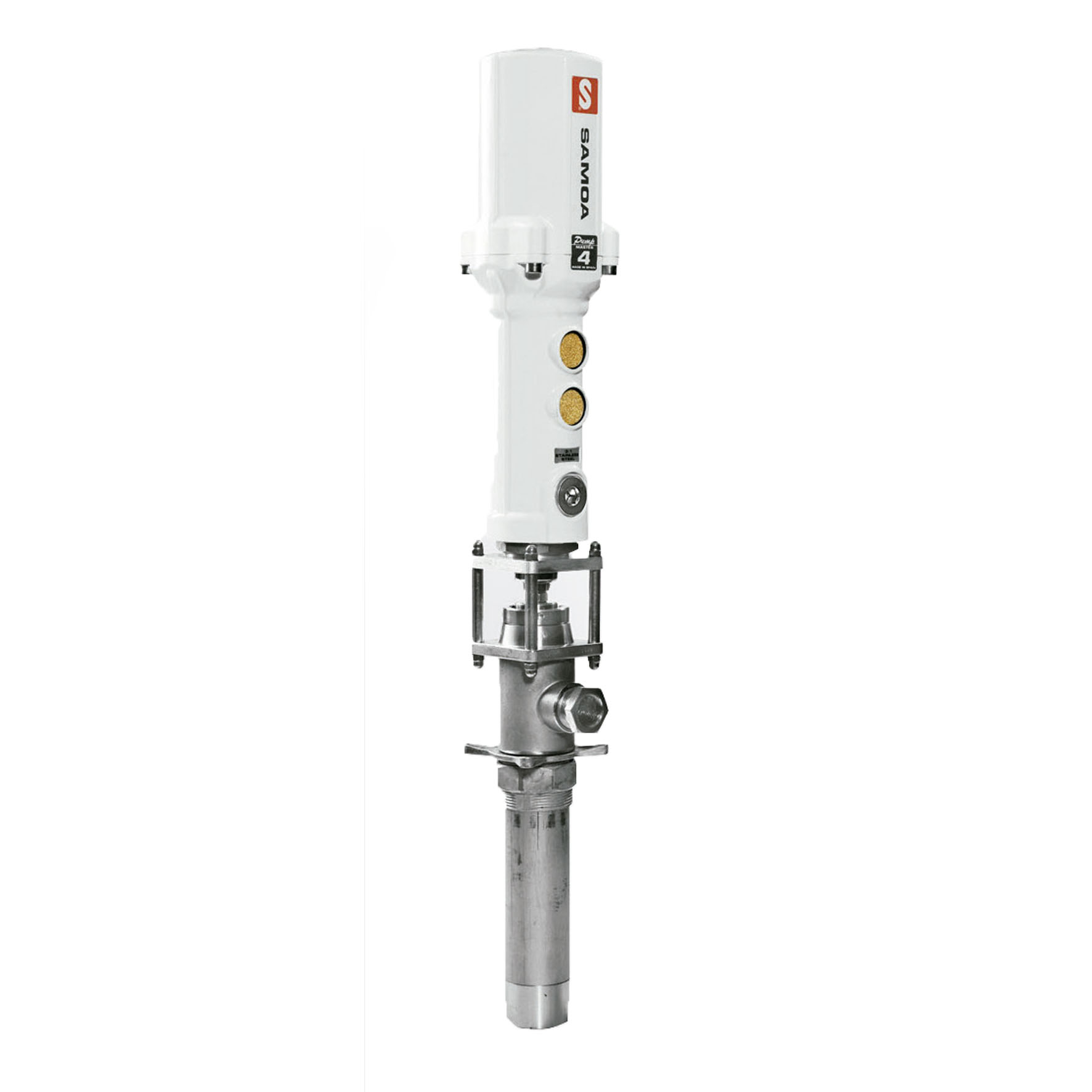 Propulsora Pneumática Gigante Samoa 9052 para Tambores de 200L 45LPM Entrada do Ar 3-8Pol BSP Saída do Fluído 3-4Pol BSP