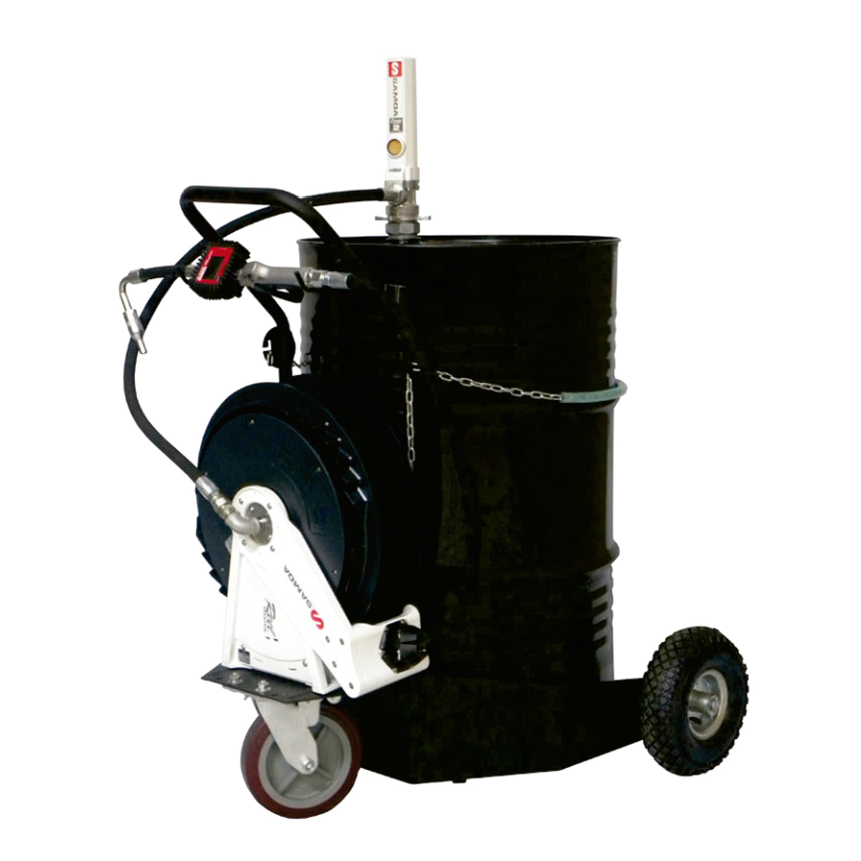 Unidade Movel Pneumática Samoa 9102-DC Med Digital Carretel Tambor 200L-35Lpm