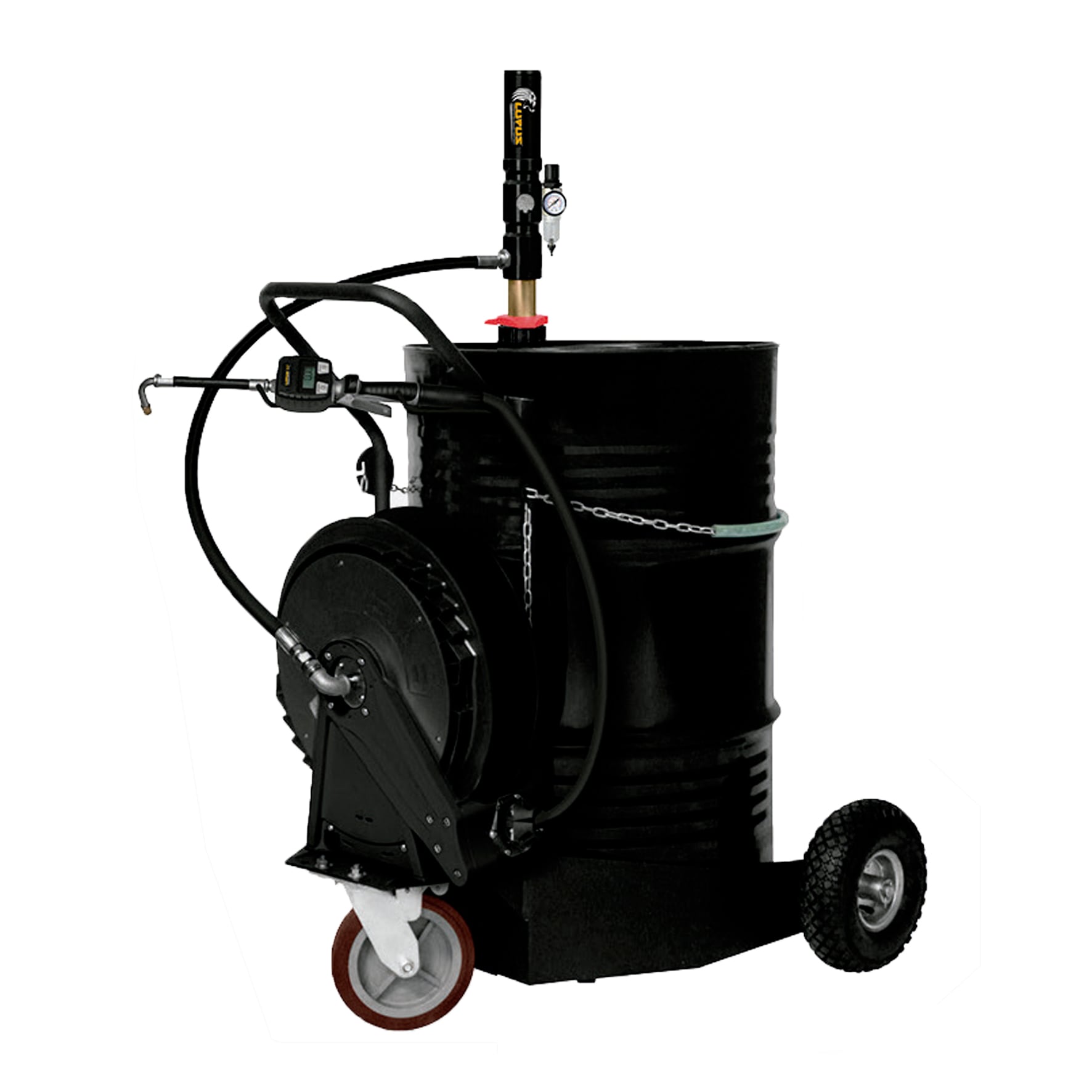 Unidade Movel Pneumática Lupus 9102-DCG7 Med Digital Carretel Tambor 200L-25Lpm