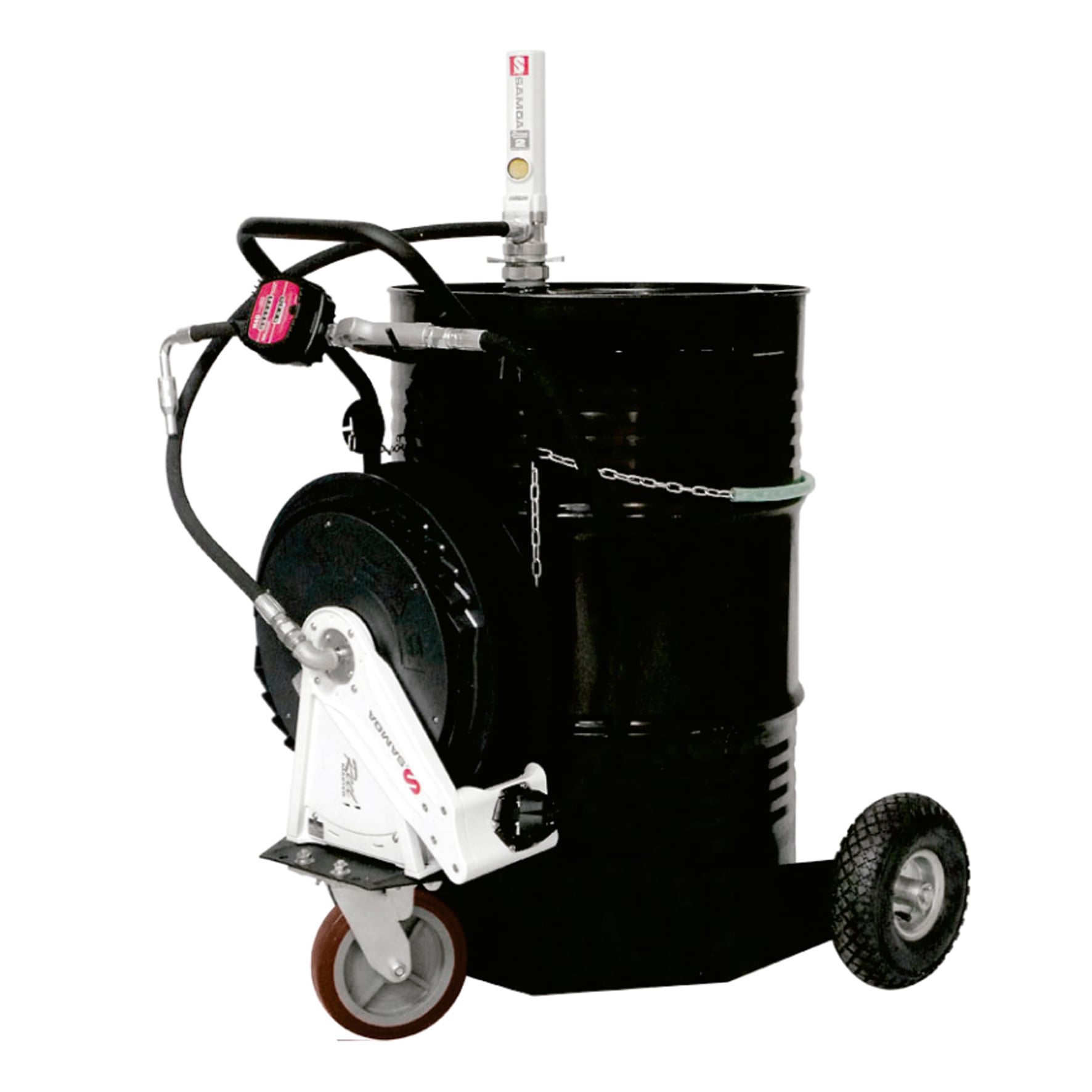 Unidade Movel Pneumática Samoa 9102-MC Med Mecânico Carretel Tambor 200L-30Lpm