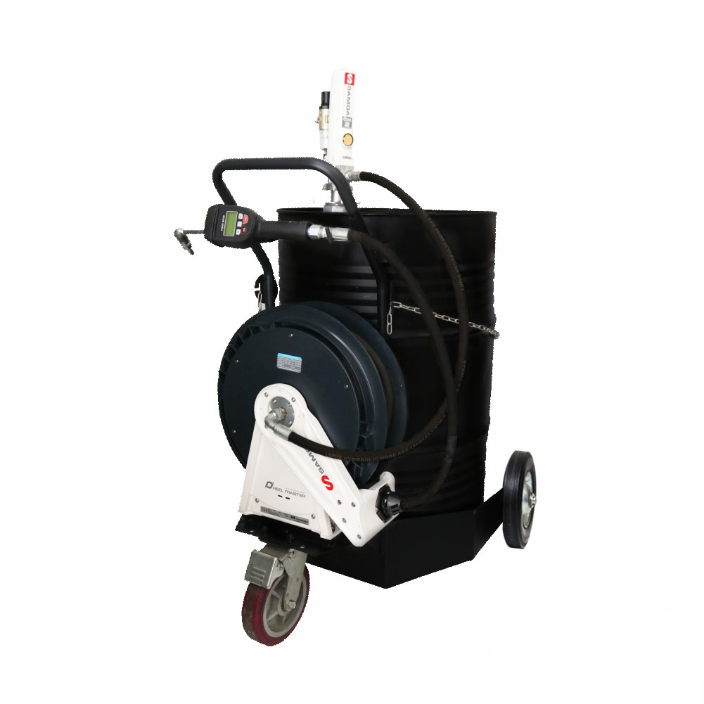 Unidade Movel Pneumática Samoa 9102-PCM Med Programável Carretel Tambor 200L-35Lpm