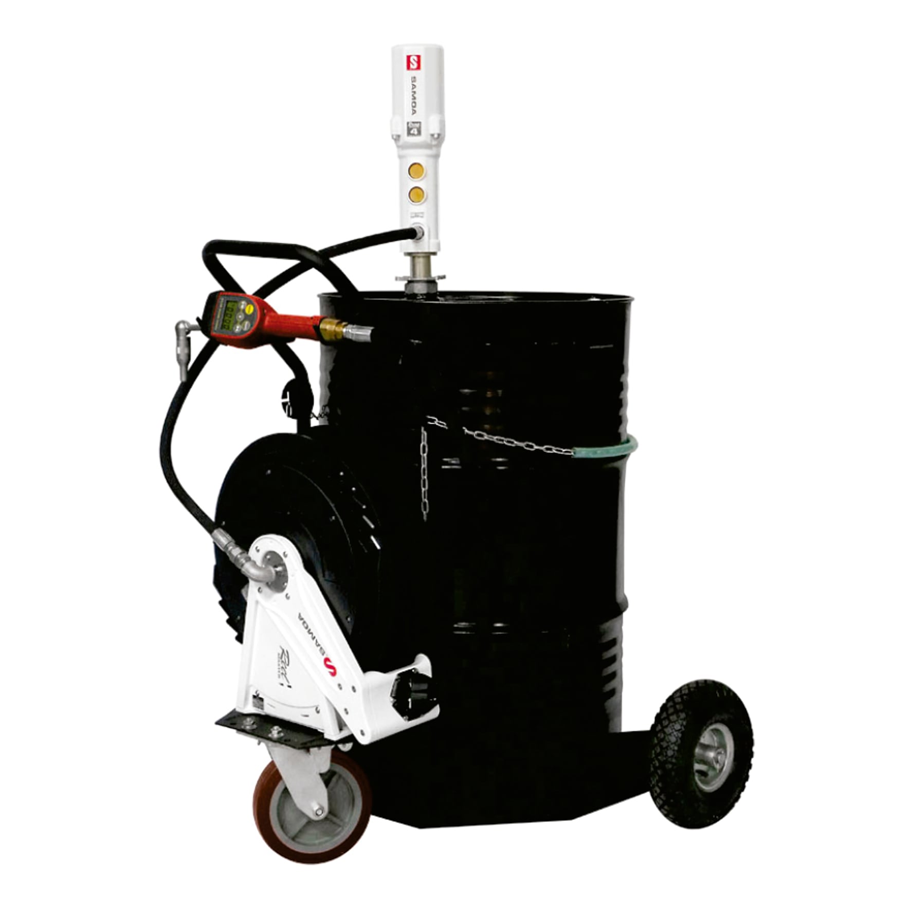 Unidade Movel Pneumática Gigante Samoa 9103-PC Med Programável Carretel Tambor 200L-25Lpm