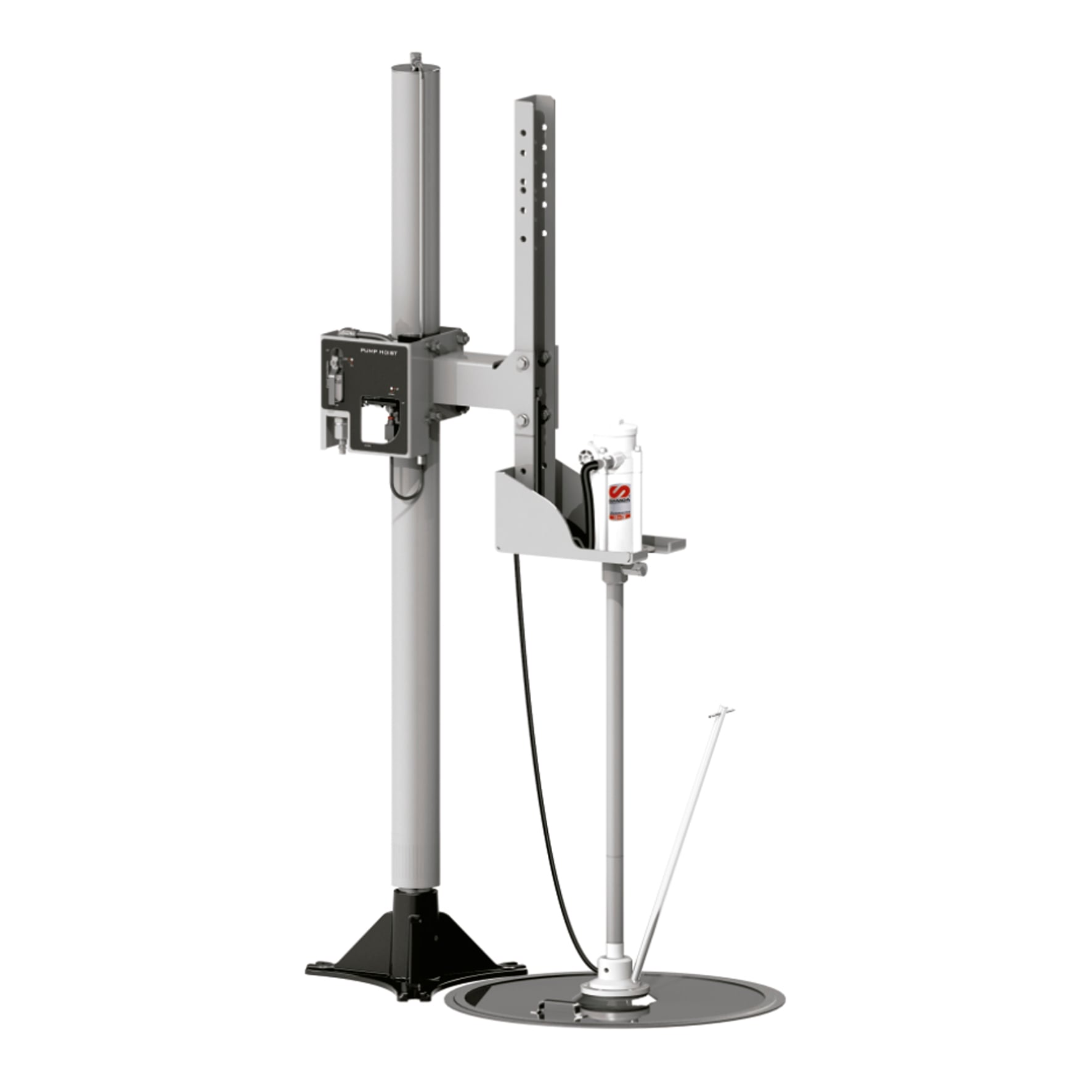 Elevador Fixo Pneumático para Compactação de Graxa Samoa 9110-P para Tambor de 200 Kg