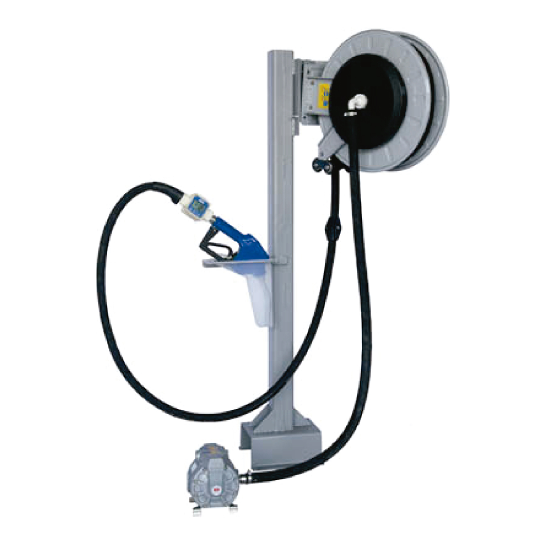 Unidade de Transferência Pneumática de Arla 32 à Granel Lupus 9197-GCM 50LPM com Bico Automático-Carretel-Medidor