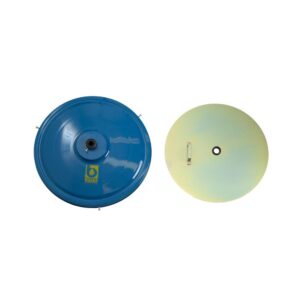 Conjunto Tampa com Disco Seguidor para Graxa Bozza 4040-SM com Flange Pintada