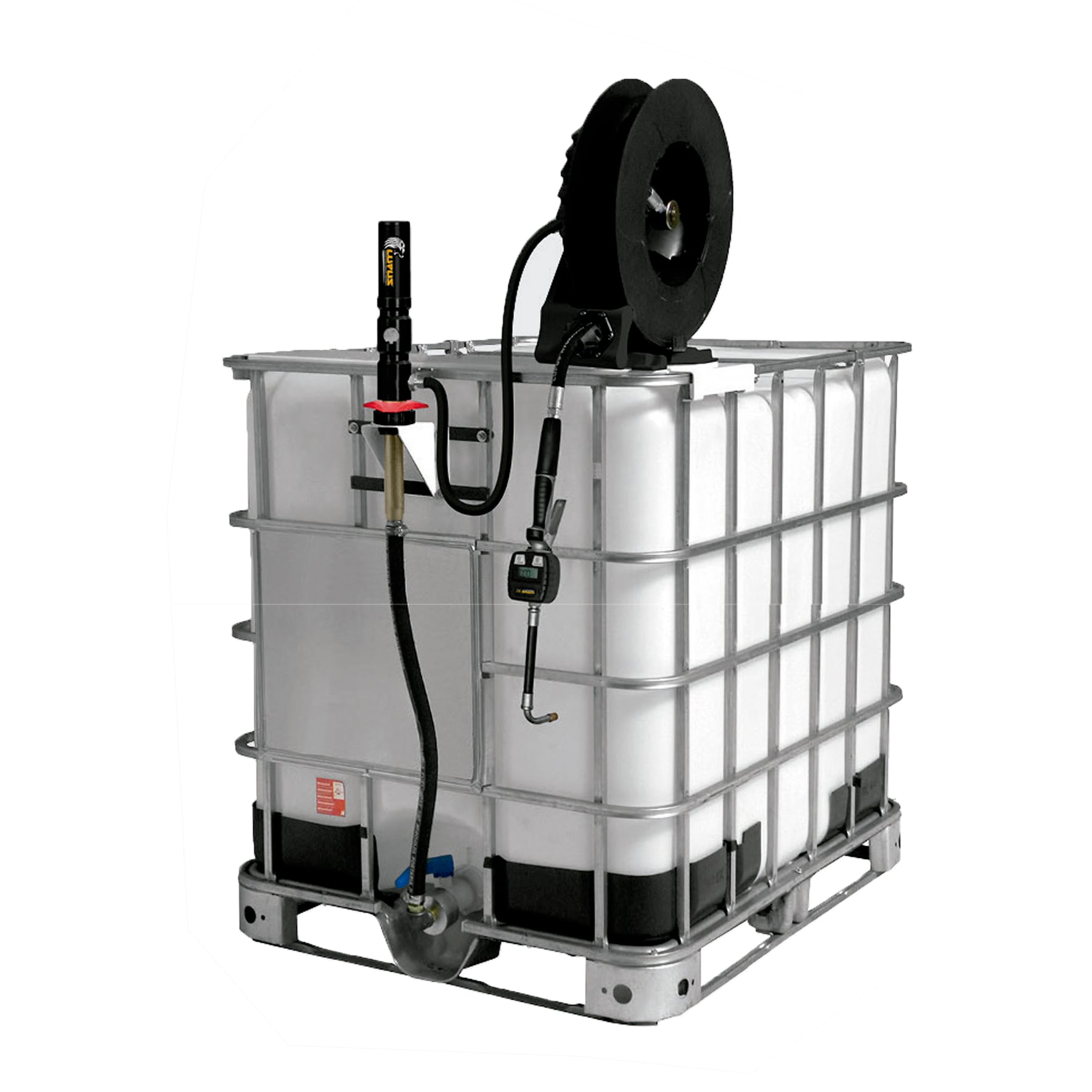 Unidade de Abastecimento Pneumática Adaptável IBC 1000L Lupus 9304-DCG7 Com Carretel