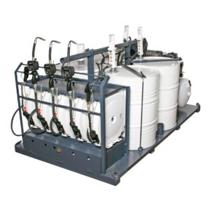 Plataforma 2x1 Master Samoa 9410 com 3 Propulsoras para Óleo e 1 para Graxa 200L