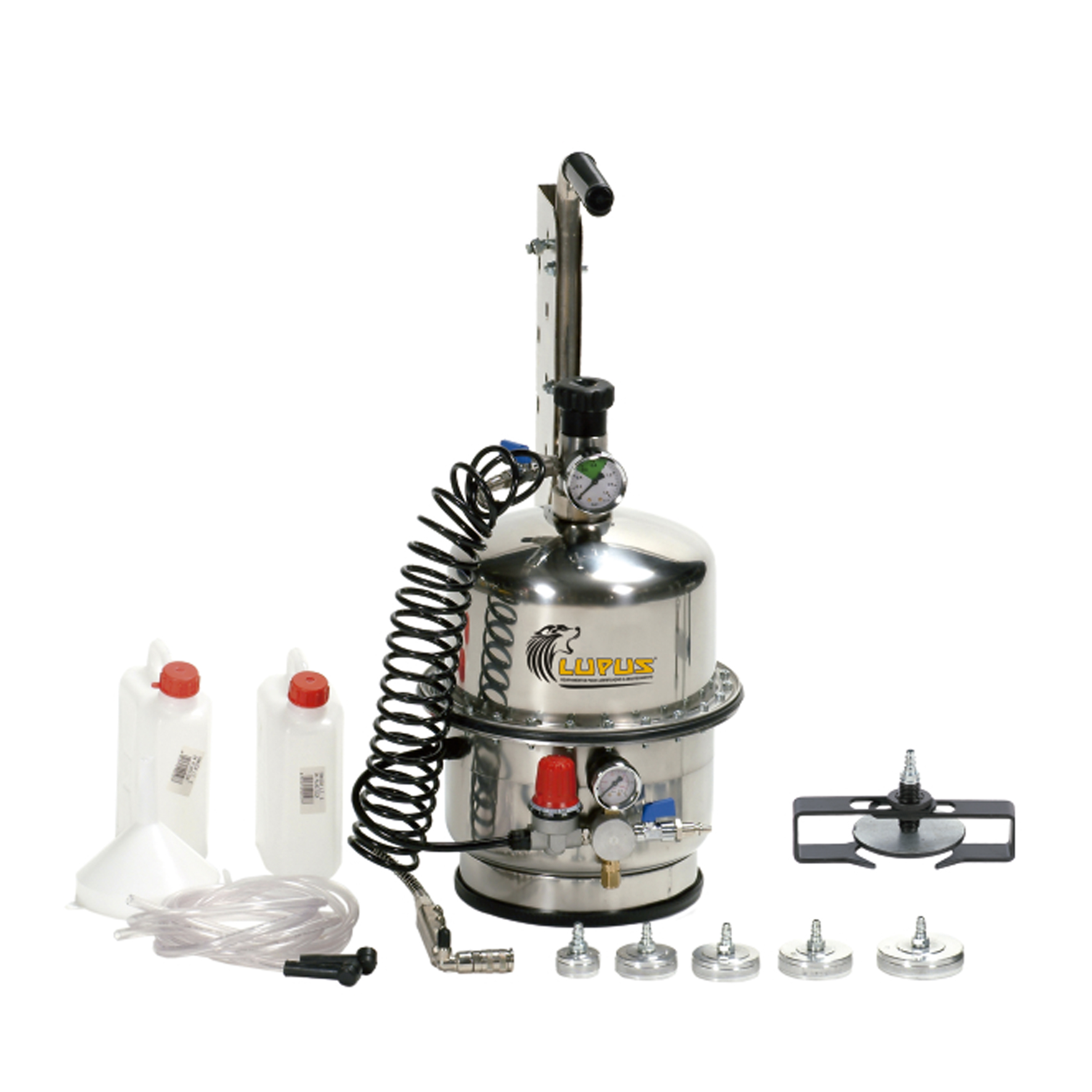 Conjunto de Sucção à Vácuo para Fluídos de Freio Lupus 9801-F Capacidade 6 Litros