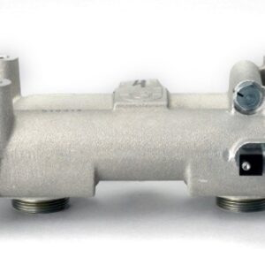 Cabeçote Duplo Donaldson 9180-I 1 1-2 Polegadas NPTF SAE 4 para Diesel e Óleo Lubrificante Bolt Com Bypass e Indicador de Saturação