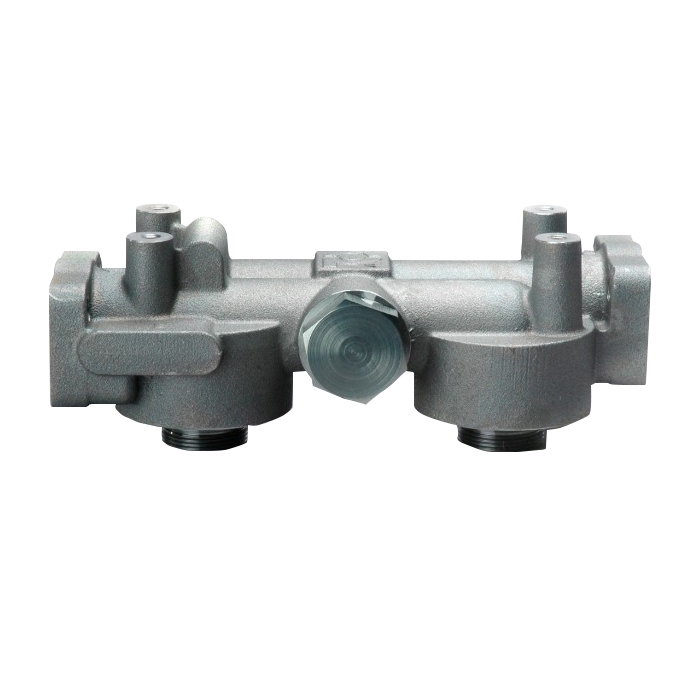 Cabeçote Duplo Donaldson 9180-J 1 1-2 Polegadas NPTF SAE 4 para Diesel e Óleo Lubrificante Bolt Sem Bypass