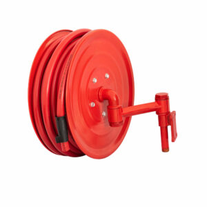 Carretel Manual Basculante para Combate a Incêndio Lupus MLP-F2404 com 30 metros de Mangueira