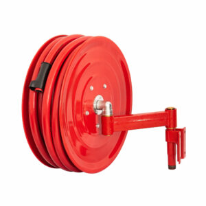 Carretel Manual Basculante para Combate a Incêndio Lupus MLP-F2405 com 30 metros de Mangueira