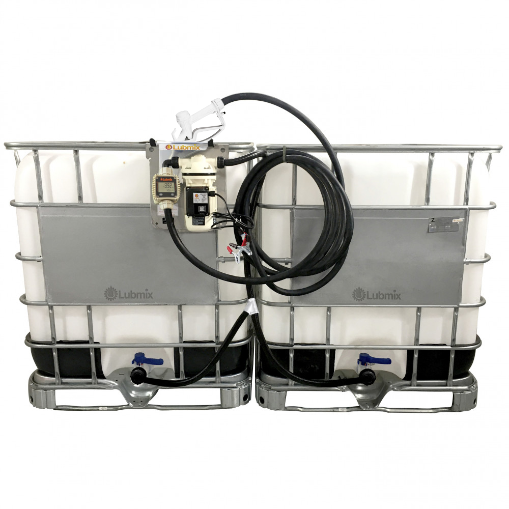 Unidade Dupla de Abastecimento Elétrica 12V para Arla 32 Lubmix MIX-KIT312S Capacidade 2000 Litros com Medidor Digital 30L/min