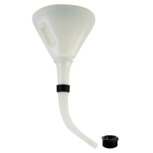 Funil Com Tela para Diversos Fluidos Lubmix MIX-19L9B Capacidade 3 Litros Acompanha Rosca de Fixação de 2 Pol.