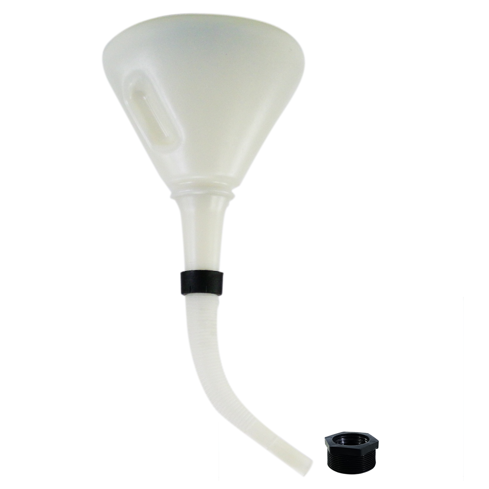 Funil Com Tela para Diversos Fluidos Lubmix MIX-19L9B Capacidade 3 Litros Acompanha Rosca de Fixação de 2 Pol.