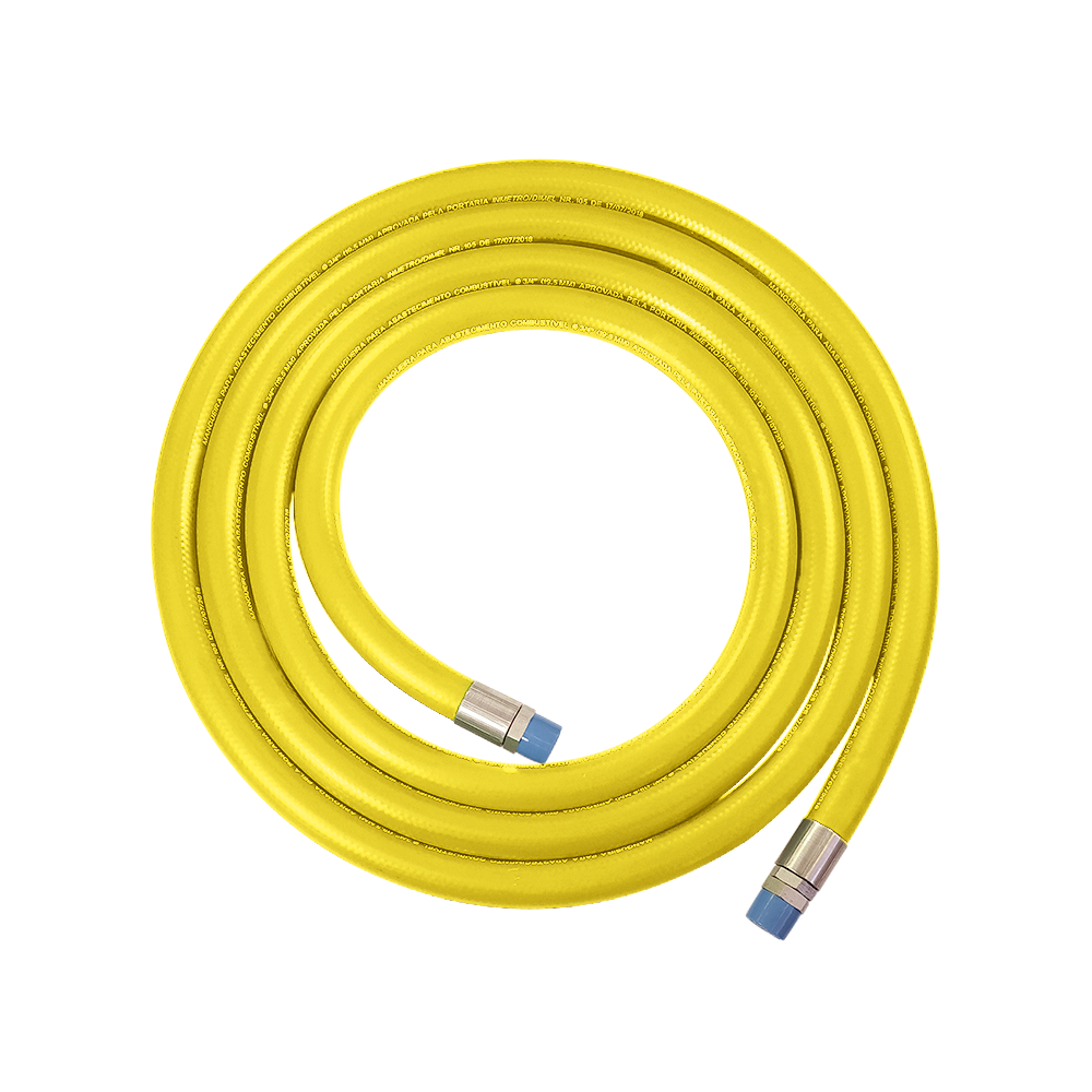 Mangueira para Abastecimento de Combustível Lubmix 3/4" x 5m com Terminais de Alumínio – Modelo MIX-M34AAM5