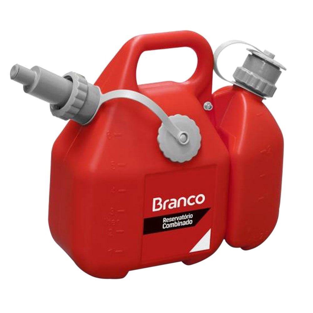 Reservatório Combinado para Gasolina e Óleo MBA-RSC Branco para Motores 2 tempos